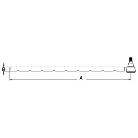 Aic Replacement Parts Tie Rod, Outer Fits Ford/New Holland 8000 9000 9700 8200 8 WN-C7NN3280D-PEX